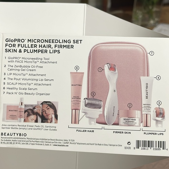 *new* *sealed* GLO-PRO MICRONEEDLING SET FOR SCALP NECK FACE BACK OF HANDS - Picture 8 of 9